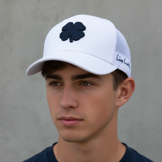 Gorra Black Clover Perfect luck 9 BCS3PL90581 Blanco azul Unisex
