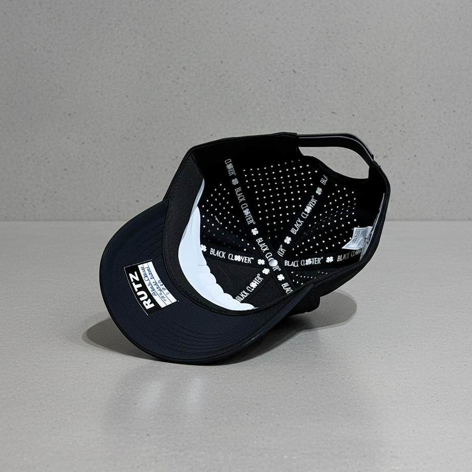 Gorra Black Clover Youth Cmc white label Negro Ajustable Juvenil