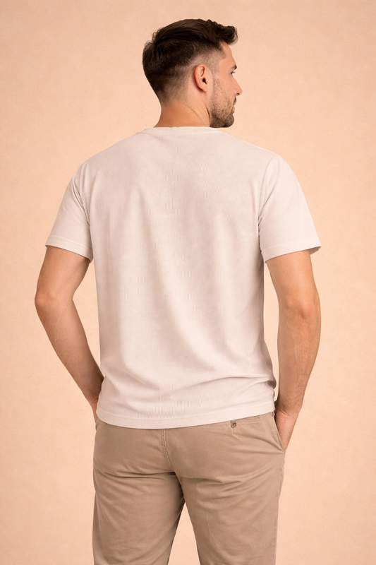 Playera NØR Waffle Hueso
