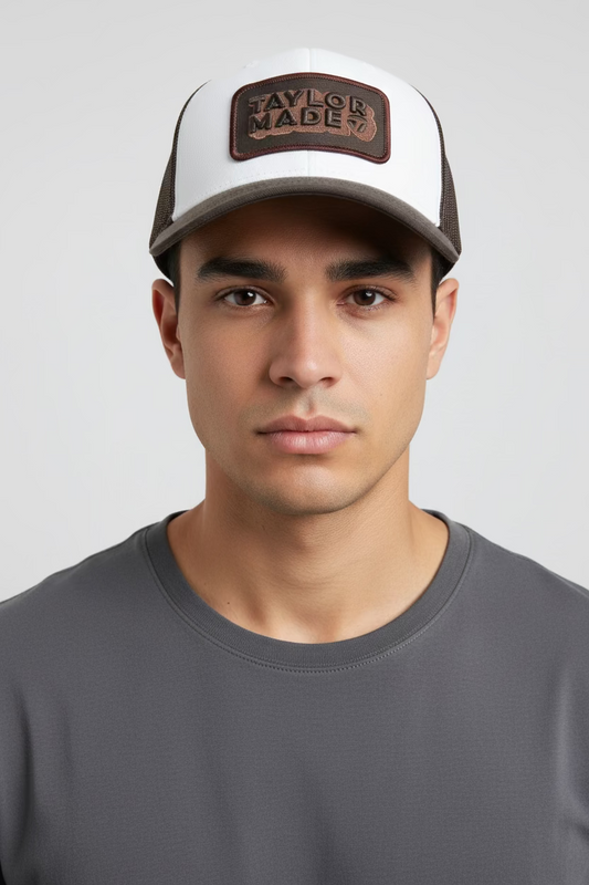 Gorra Taylor Made Golf Trucker Blanco Café N3825418 Ajustable