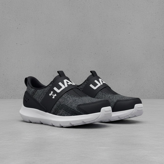 Tenis Under Armour Surge 3 Slip 3026530001 Negro Blanco Bebe