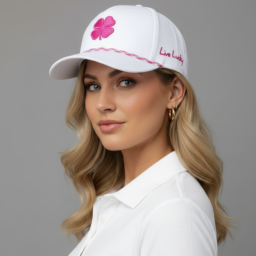 Gorra Black Clover Rope 10 Blanco Rosa Ajustable