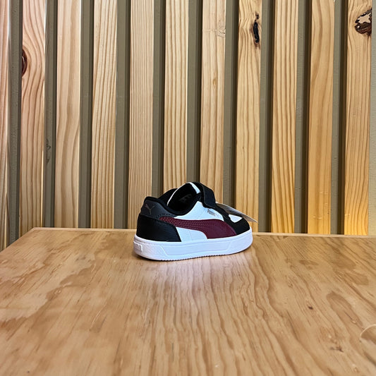 Tenis Puma Caven 2.0 ac+ inf Blanco Negro Vino 393841 59 Bebe