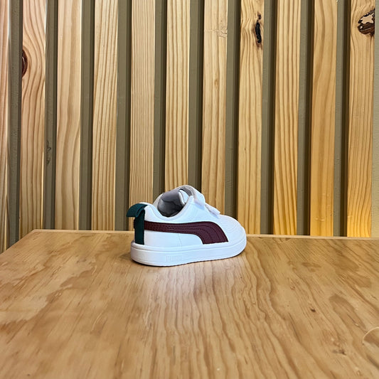 Tenis Puma Rickie V Inf 391328 19 Blanco Vino Verde Bebe