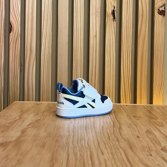 Tenis Reebok  Royal prime snug 100232571 Blanco Azul Verde Bebe