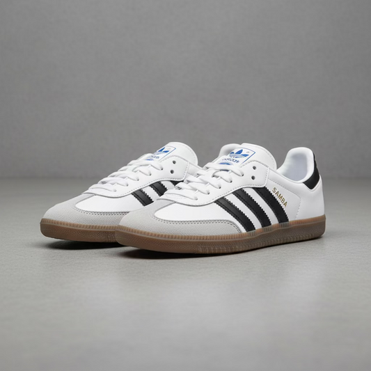 Tenis Adidas Samba OG Clasico Blanco Negro B75806 Unisex