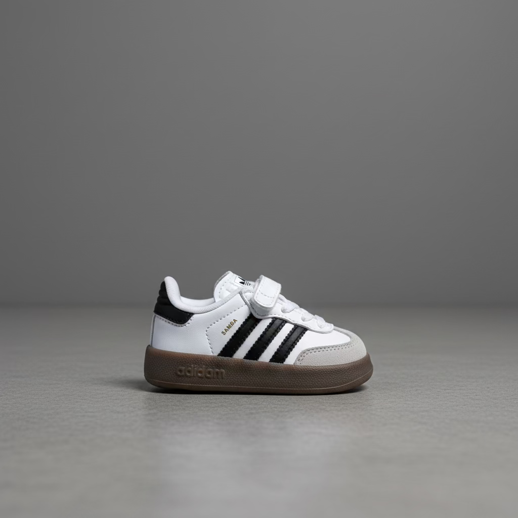 Tenis Adidas Adifoam Samba 360 I Blanco Negro IH3506 Bebe KIDS