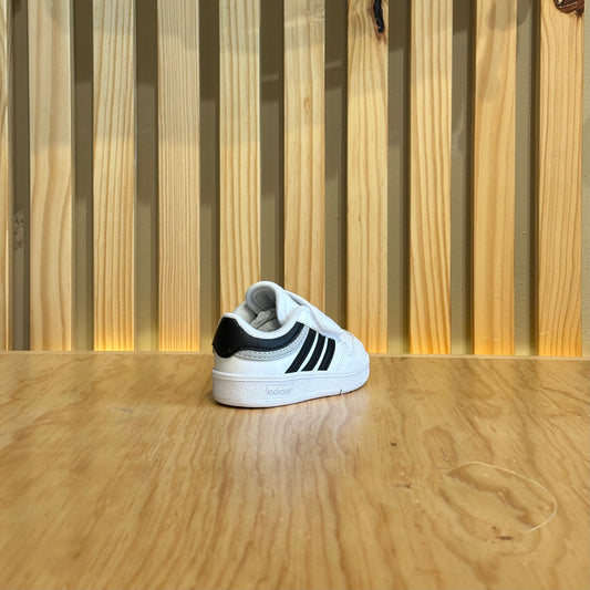 Tenis Adidas Hoops 4.00 cf i Ji3486 Blanco Negro Bebe