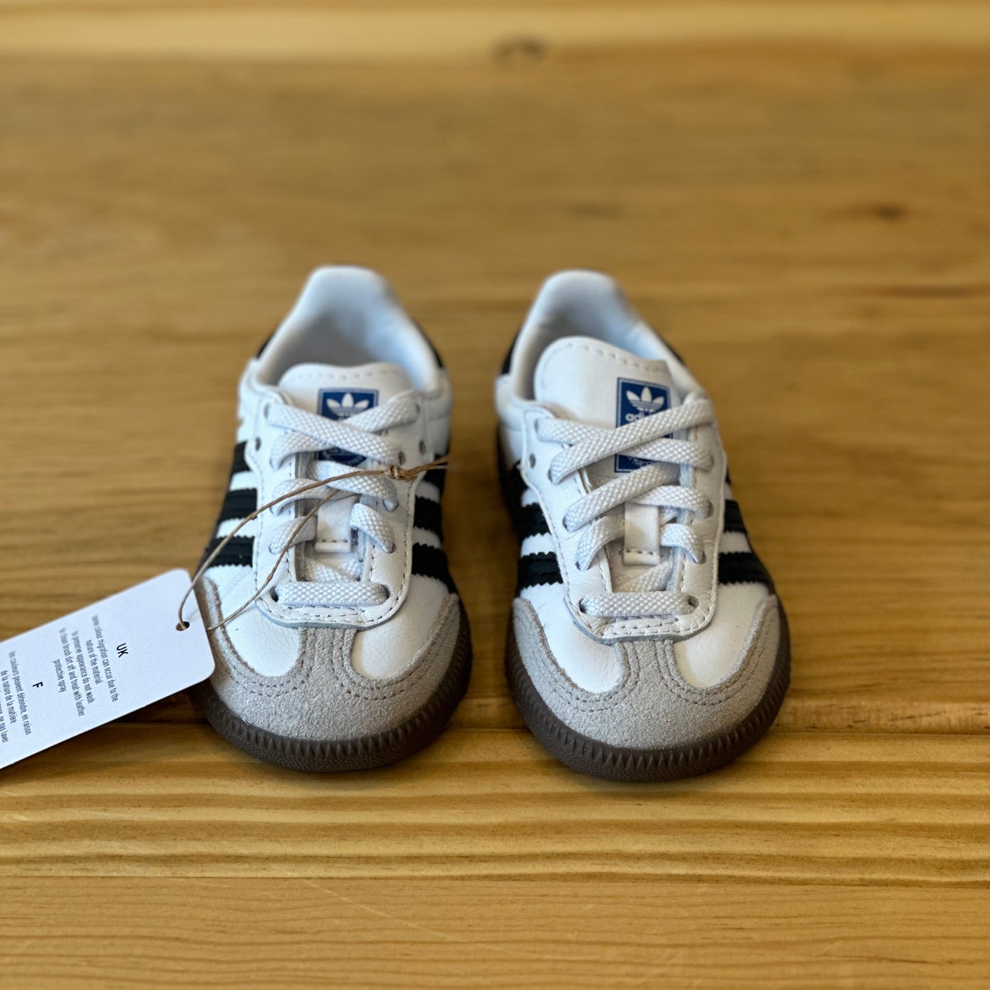Tenis Adidas Samba OG EL I Clásico Blanco Negro IE3679 Bebe KIDS