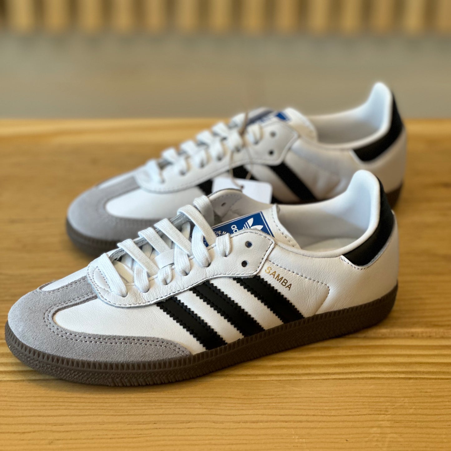Tenis Adidas Samba OG C Clasico Blanco Negro IE3677 Junior