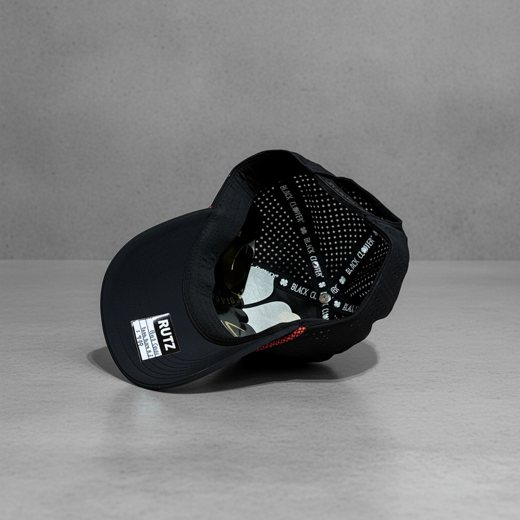 Gorra Black Clover Youth Neon Nights 2 Negro Rojo Ajustable Juvenil