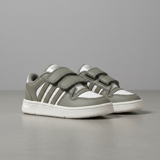 Tenis Adidas Break Star CF I IH5287 Olivo Blanco Bebe