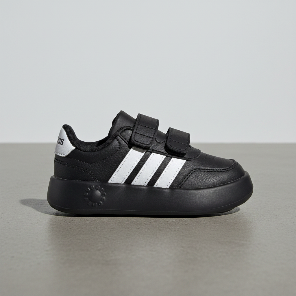 Tenis Adidas Breaknet 2.0 CF I ID5277 Negro Blanco Bebe