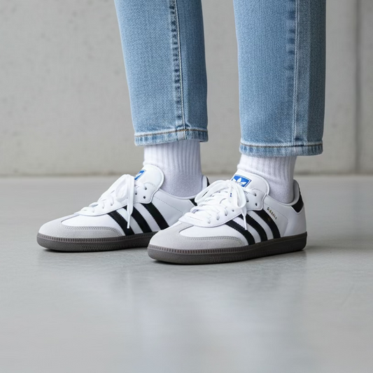 Tenis Adidas Samba OG Clasico Blanco Negro B75806 Unisex