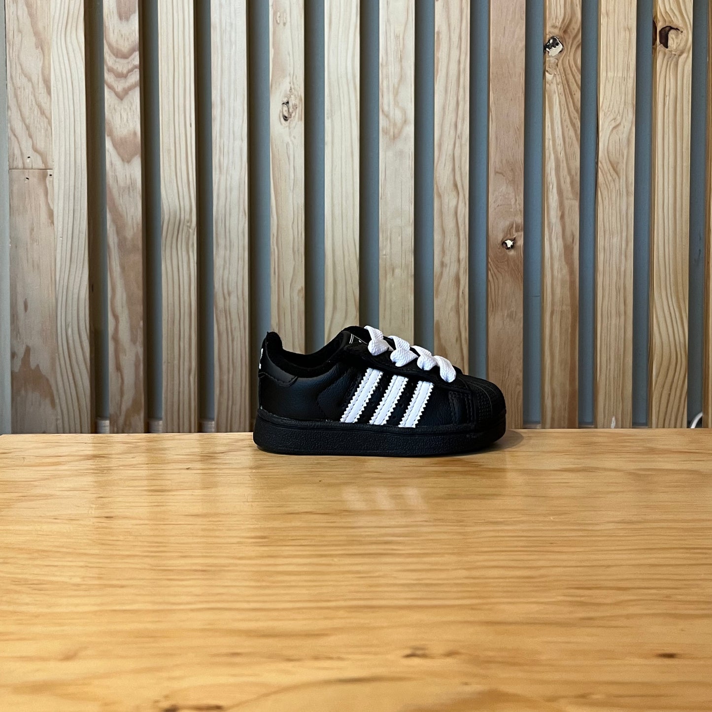Tenis Adidas Superstar ll CF EI JI0213 Negro blanco Bebe
